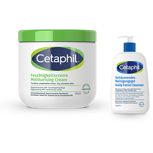 Cetaphil Moisturising Cream + Daily Facial Cleanser Combi 2ST
