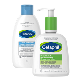 Cetaphil Milde Huidreiniger + Moisturizing Lotion Combi 2ST Cetaphil Milde Huidreiniger + Moisturizing Lotion Combi 2ST