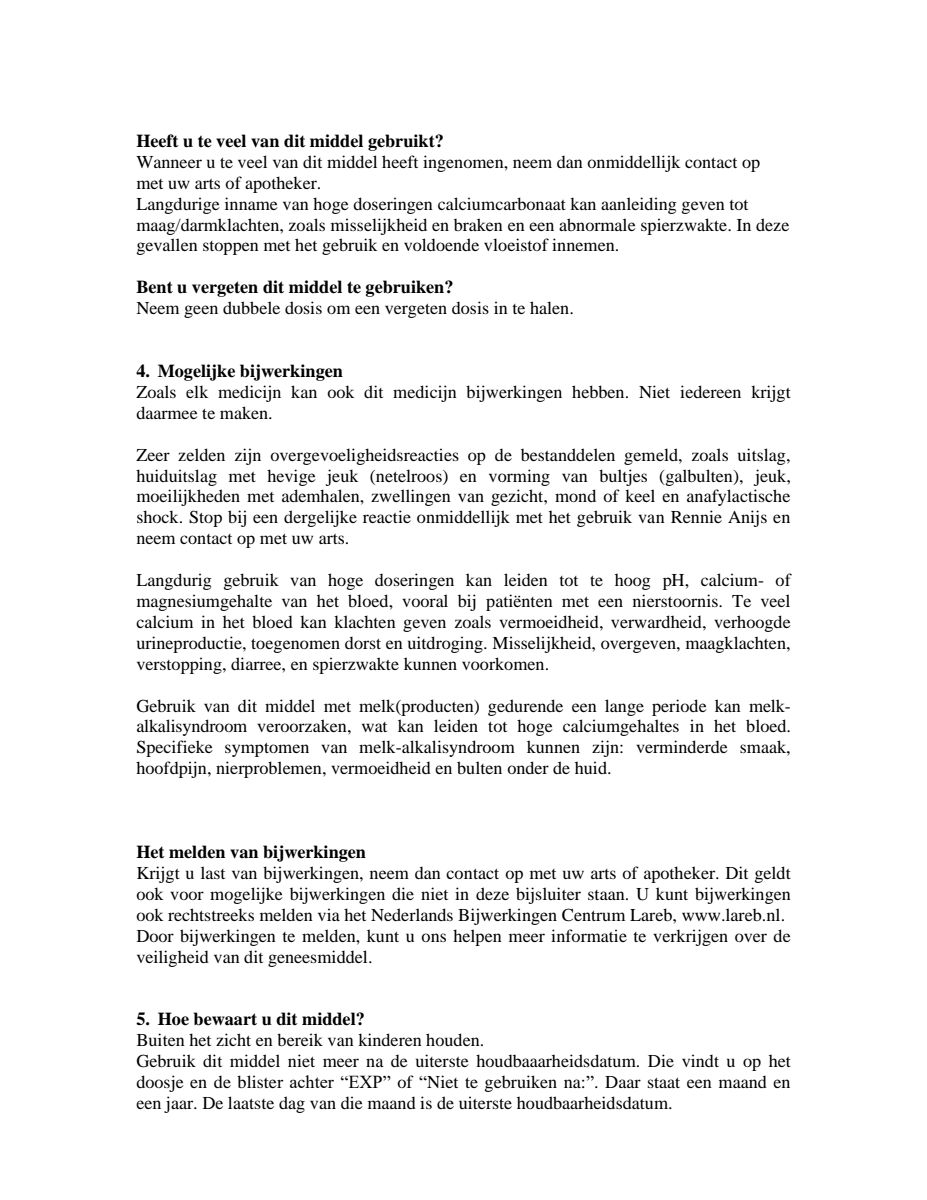 Anijs kauwtabletten bij brandend maagzuur afbeelding van document #4, leaflet