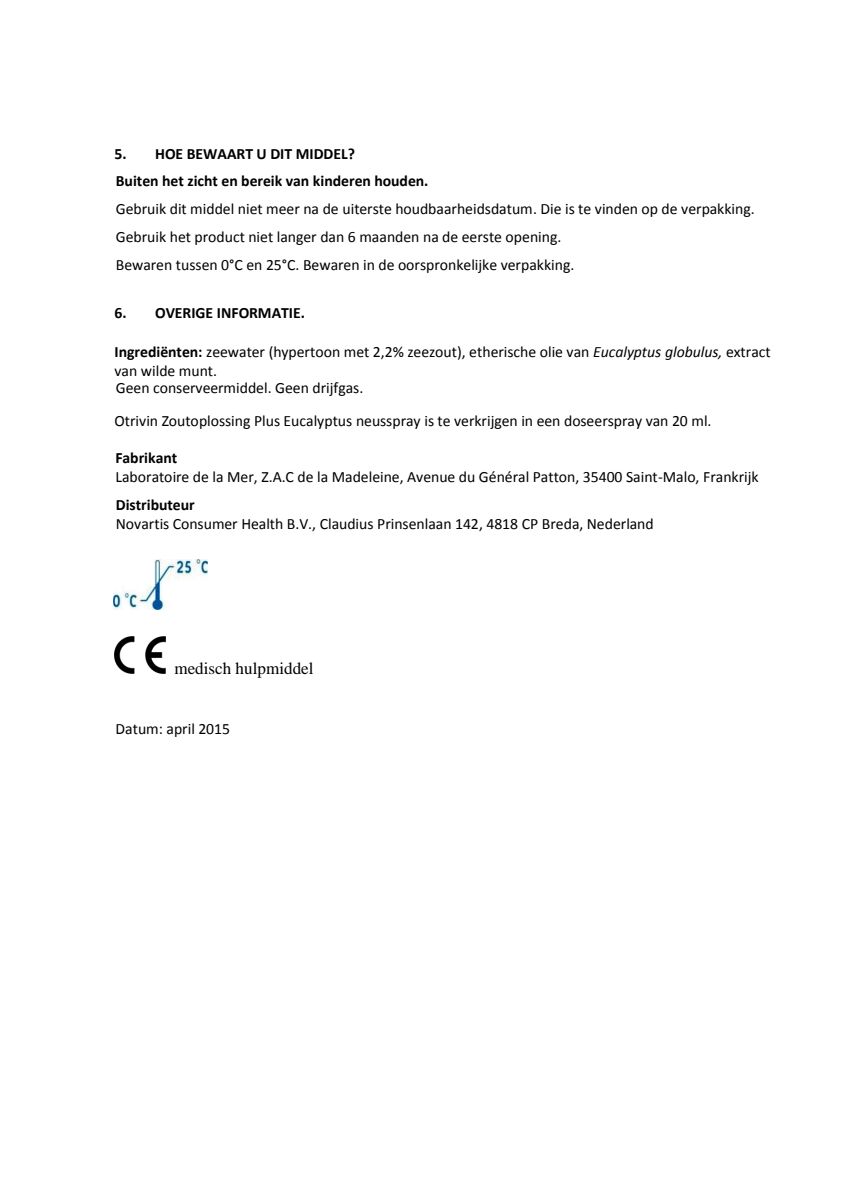 Zoutoplossing Plus Eucalyptus Neusspray bij een verstopte neus afbeelding van document #3, instructions