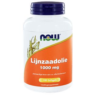 NOW Lijnzaadolie Capsules 100 STK 100ST