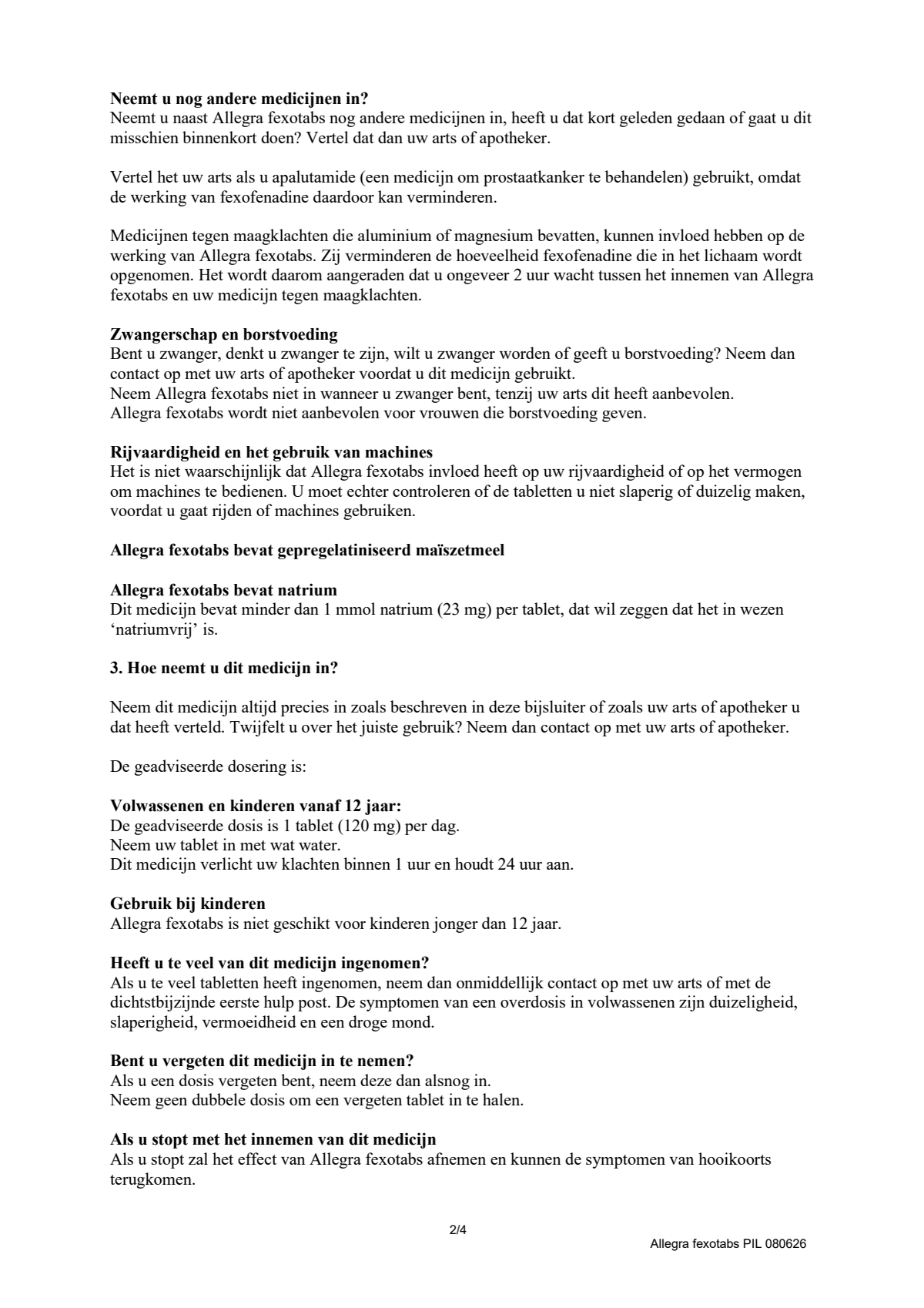 Fexotabs 120mg Tabletten afbeelding van document #2, leaflet