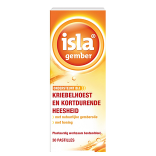 isla Gember Keelpastilles - bij kriebelhoest en kortdurende heesheid 30ST