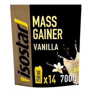 Isostar Eiwitshake Mass Gainer Vanille 700GR Isostar Eiwitshake Mass Gainer Vanille 700GR