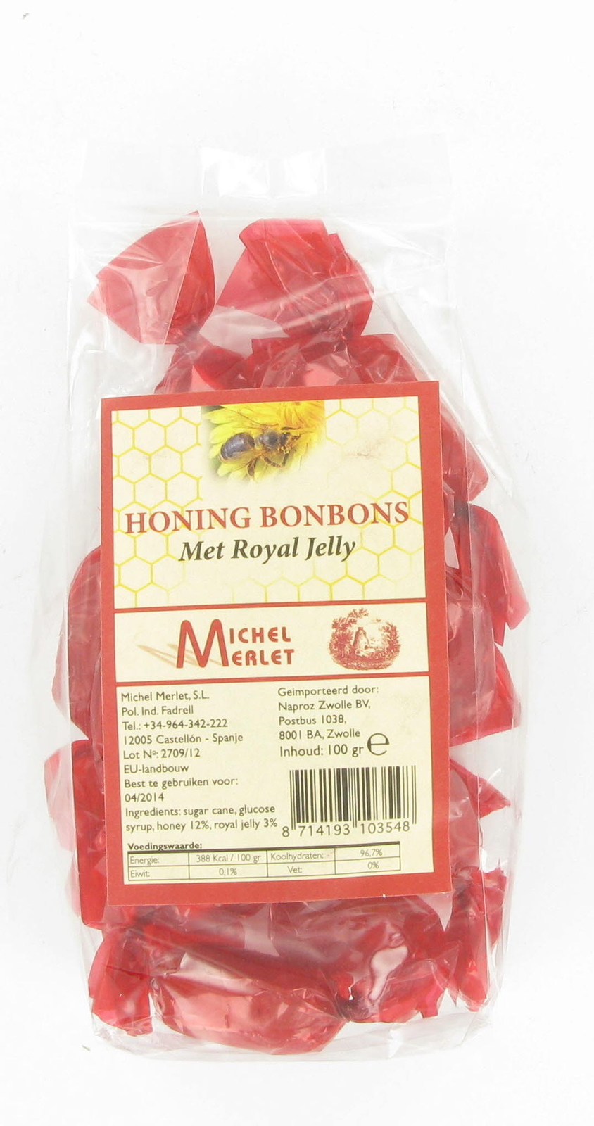 Michel Merlet Hoestbonbons Honing Royal Jelly afbeelding