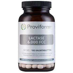 Proviform Lactase 6.000 FCC Kauwtabletten 100KTB Proviform Lactase 6.000 FCC Kauwtabletten 100KTB