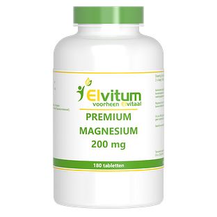 Elvitum Premium Magnesium 200mg Tabletten 180TB Elvitum Premium Magnesium 200mg Tabletten 180TB
