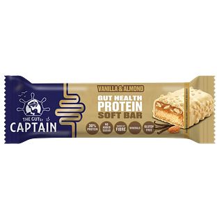 The GUTsy Captain Protein Soft Bar Vanilla & Almond 45GR The GUTsy Captain Protein Soft Bar Vanilla & Almond 45GR