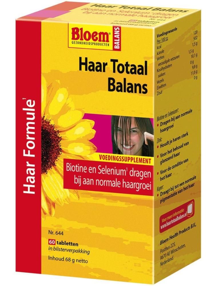 Bloem Haar Totaal Balans Tabletten 60TB
