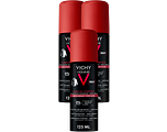 Vichy Homme Clinical Control Anti-Transpirant 96H Multiverpakking 3x125ML