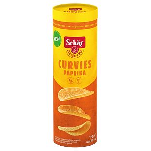 Schar Curvies Chips Paprika Glutenvrij 170GR