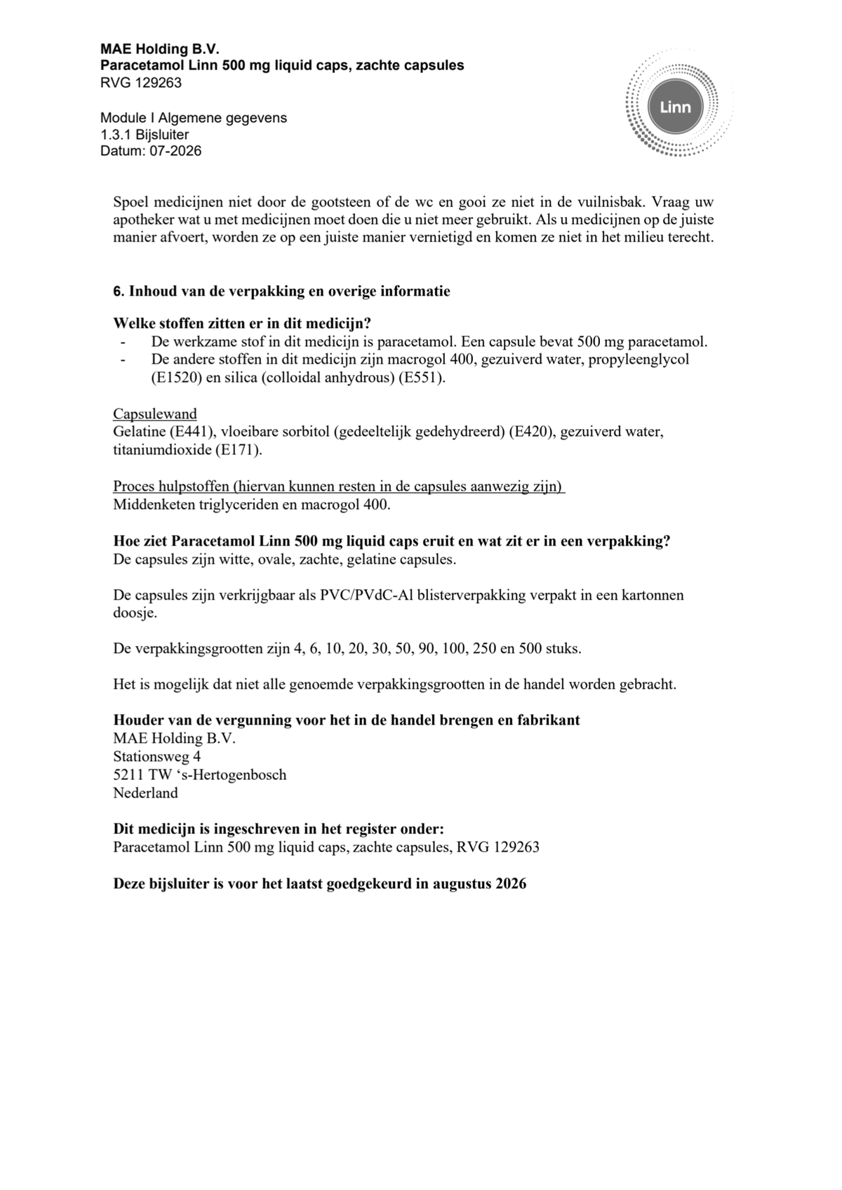 Paracetamol 500mg Liquid Caps afbeelding van document #7, leaflet