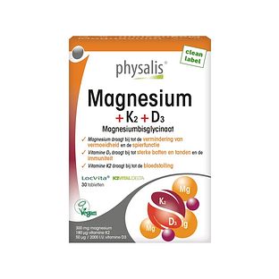 Physalis Magnesium + K2 + D3 Tabletten 30TB Physalis Magnesium + K2 + D3 Tabletten 30TB