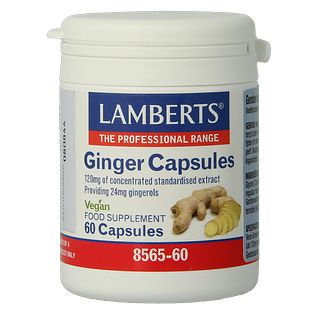 Lamberts Gember Vegacapsules 60VCP Lamberts Gember Vegacapsules 60VCP