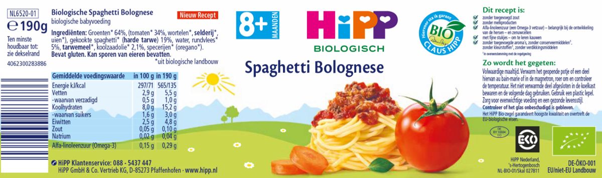 8M+ Spaghetti Bolognaise afbeelding van document #1, label