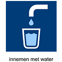 Innemen met water Innemen met water