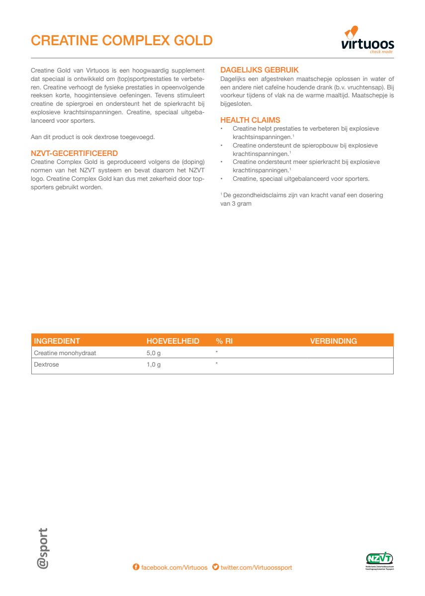 Creatine Gold afbeelding van document #1, label