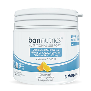 Metagenics Barinutrics Calciumcitraat Kauwtabletten 90TB