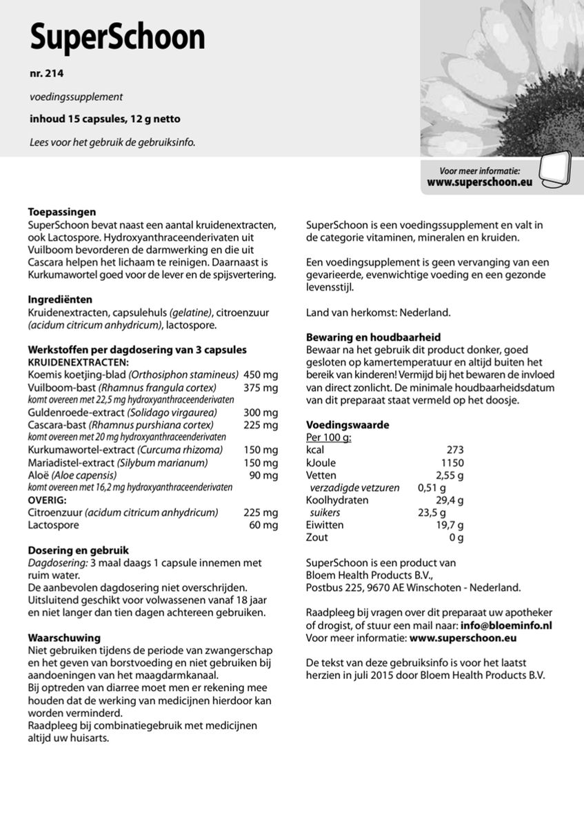 SuperSchoon Capsules afbeelding van document #1, instructions