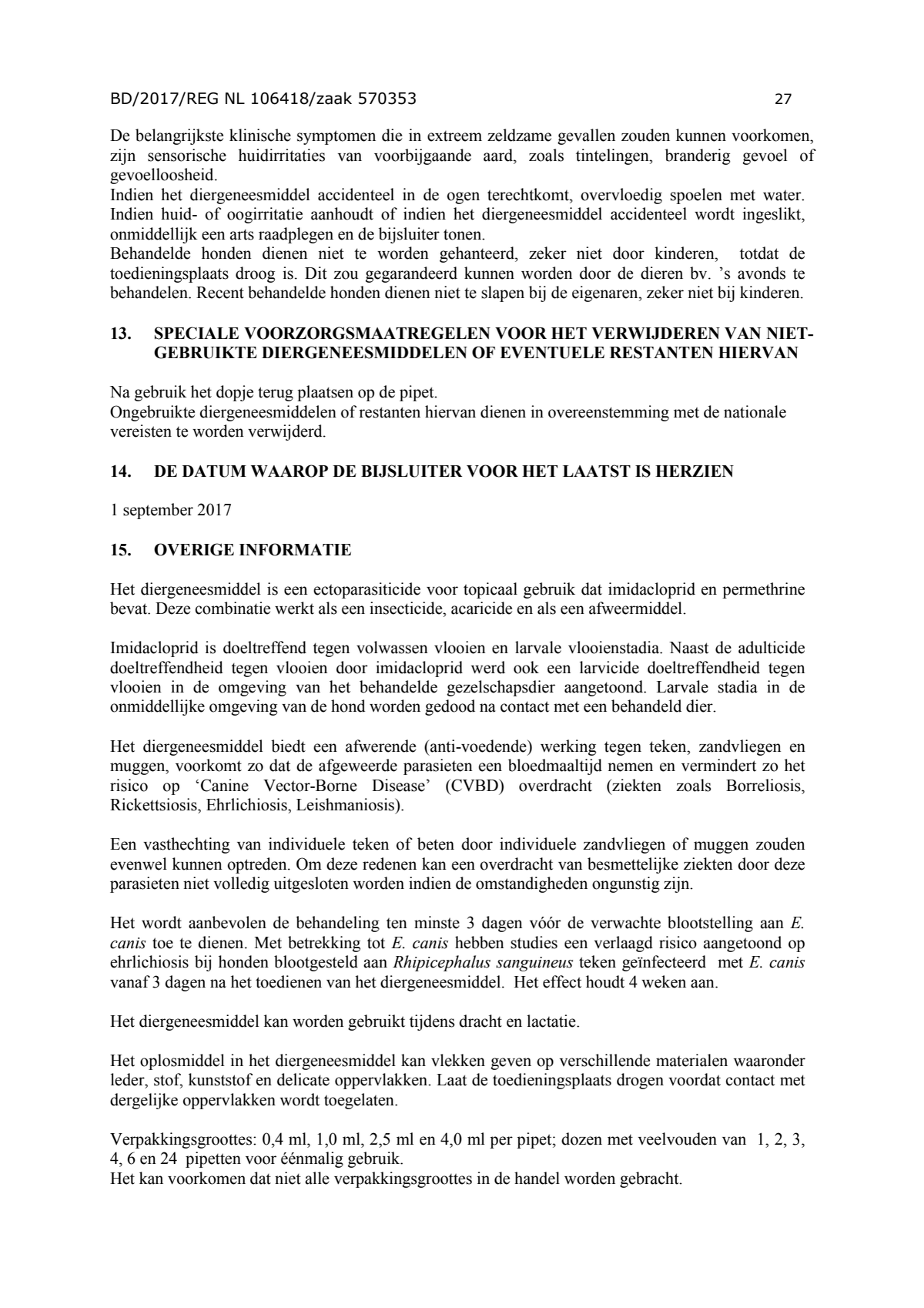 Hond 250/1250 Spot-on Solution afbeelding van document #27, instructions