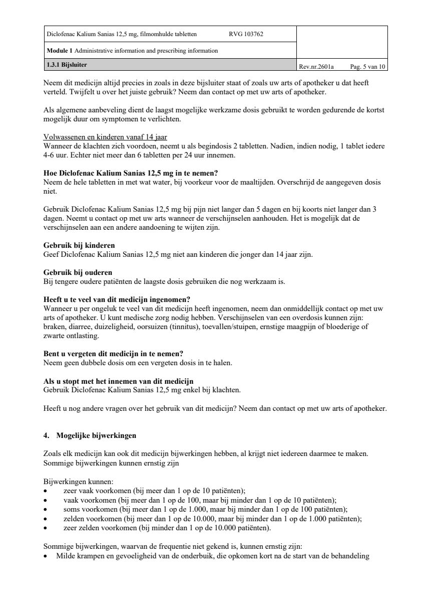 Diclofenac Kalium 12.5mg afbeelding van document #5, leaflet