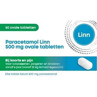 Linn Paracetamol Ovaal 50TB Linn Paracetamol Ovaal 50TB