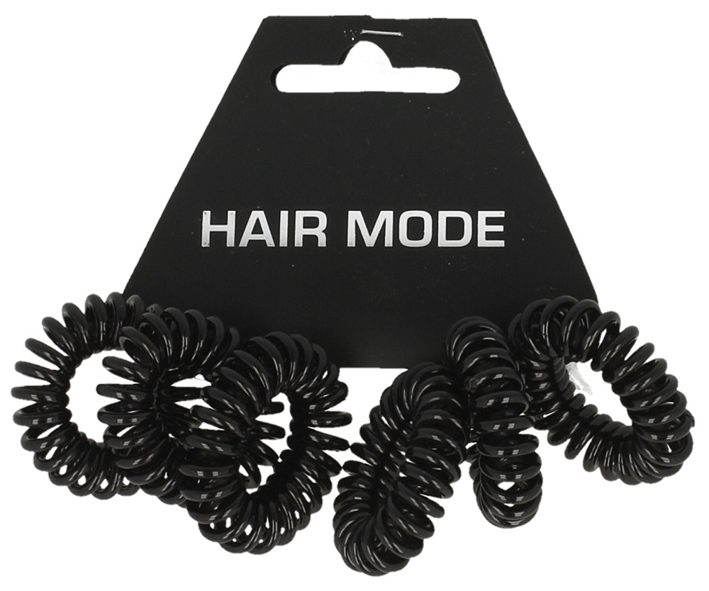 Hair Mode Haarelastiek Kabel Klein Zwart afbeelding 1