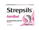 Strepsils Aardbei Suikervrij Zuigtabletten 24TB