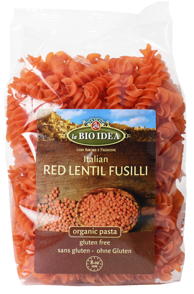 La Bio Idea Fusilli Rode Linzen afbeelding