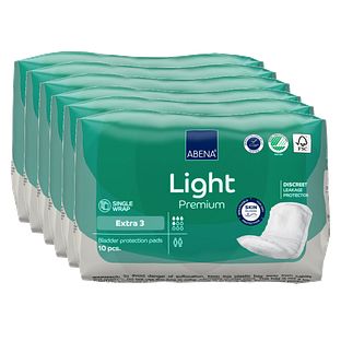 Abena Light Premium Extra 3 Inlegverband - Multiverpakking 6x10ST