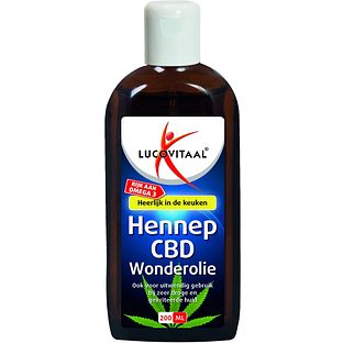 Lucovitaal Hennep CBD Huidwonder olie 200ML
