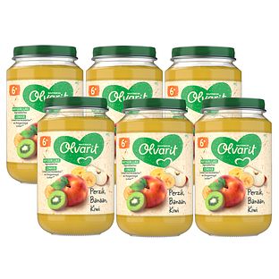 Olvarit 6m+ Perzik Banaan Kiwi 200GR