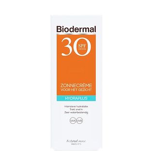 Biodermal Zonnecrème Gezicht Hydraplus SPF30 50ML