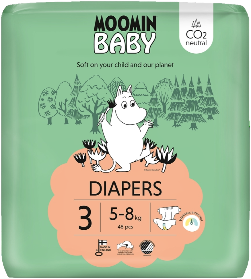Muumi baby Ecologische Luiers Maat 3