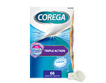 Corega Triple Action Gebitsprothese Reiniger Tabletten 66TB