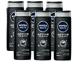 Nivea Men Active Clean Shower Gel Voordeelverpakking 6x500ML