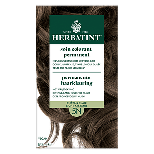 Herbatint Permanente Haarkleuring 5N Licht Kastanje 170ML