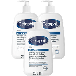 Cetaphil Intensive Regenerating Moisturising Lotion - UREA 10% Multiverpakking 3x200ML