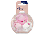 Difrax Lovi Prime Pink Fopspenen 0-6M 3ST