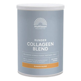 Mattisson HealthStyle Runder Collageen Poeder Blend Peptan 300GR Mattisson HealthStyle Runder Collageen Poeder Blend Peptan 300GR
