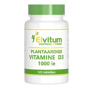 Elvitum Vitamine D3 1000 IE Plantaardig Tabletten 120TB