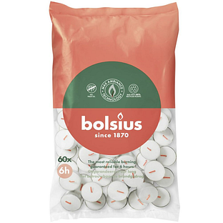 Bolsius Theelicht Wit 6 Uur 60ST