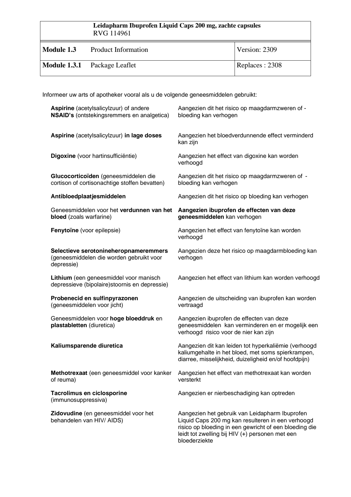 Ibuprofen 200mg Liquid Capsules afbeelding van document #4, leaflet