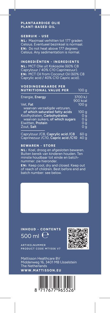 MCT Olie afbeelding van document #1, label
