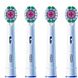 Oral-B Pro 3D White Opzetborstels 4ST Afbeelding van de vier opzetborstels