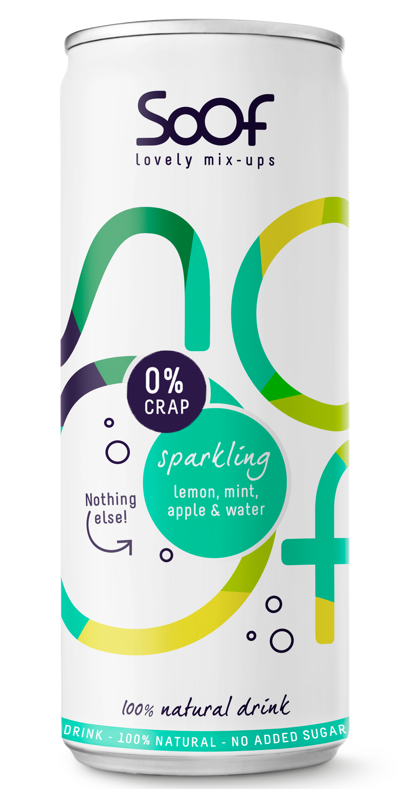 Soof Drink Sparkling Citroen, Munt, Appel & Water afbeelding