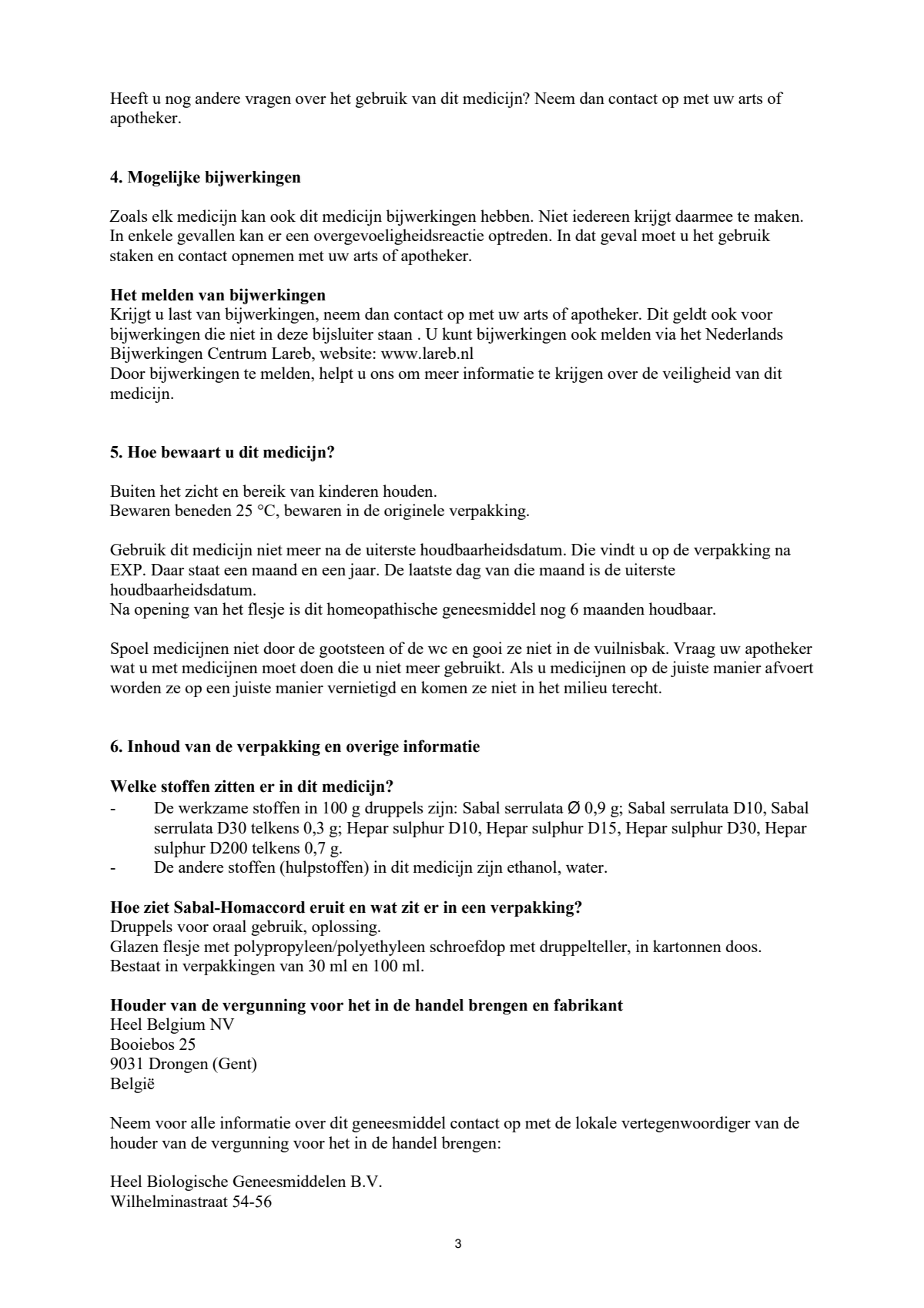 Sabal-Homaccord afbeelding van document #3, leaflet