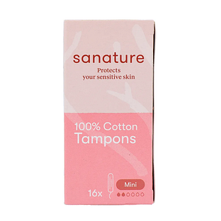 Sanature 100% Katoenen Tampons Mini 16ST