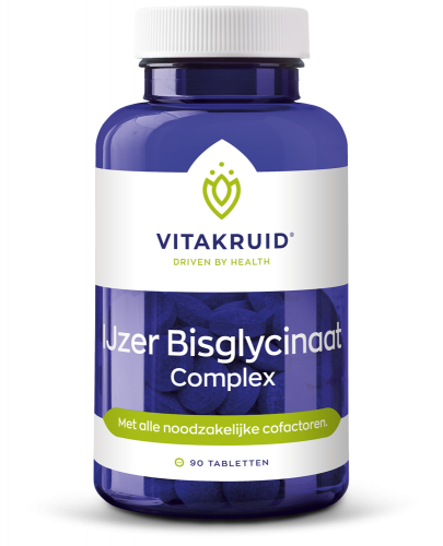 Vitakruid IJzer Bisglycinaat Complex oa Koper Vitamine C 90TB