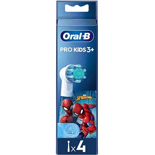 Oral-B Pro Kids 3+ Marvel Spiderman Opzetborstels 4ST Oral-B Pro Kids 3+ Marvel Spiderman Opzetborstels 4ST